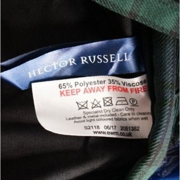 NWT Hector Russel Kilt Plaid Tartan Scotland Size 36 Waist Adjustable Unisex - Picture 5 of 5